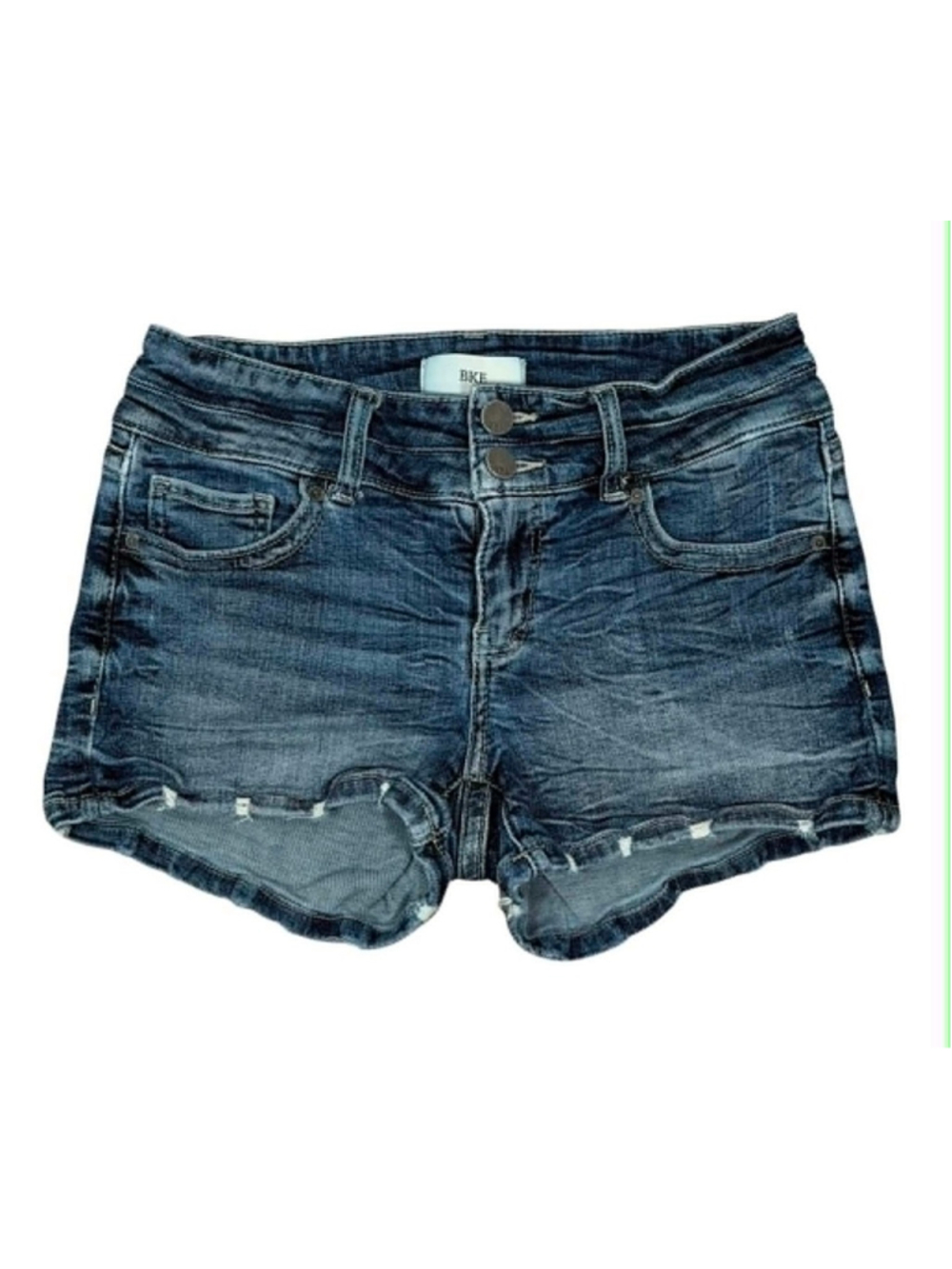 BKE Denim Stella Jean Shorts Blue Medium Wash Jorts Women's Size 27
